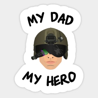 Gun Pilot - My Dad My Hero Sticker